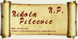 Nikola Pilčević vizit kartica